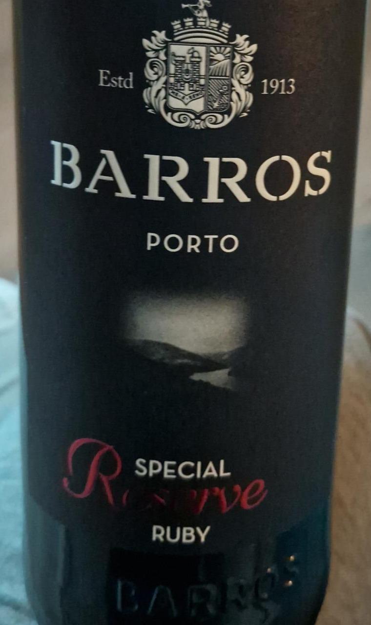 Fotografie - Porto ruby special reserve Barros