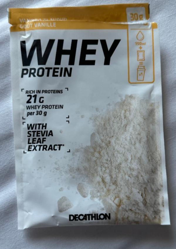 Fotografie - Whey protein vanilla flavour Decathlon