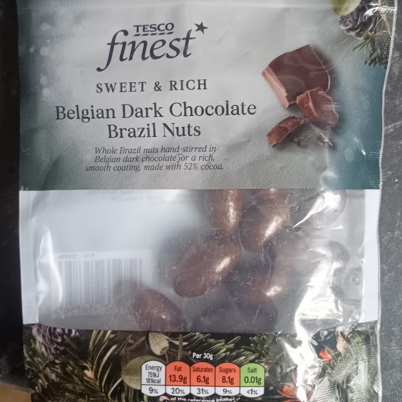 Fotografie - Belgian dark chocolate brazil nuts Tesco finest