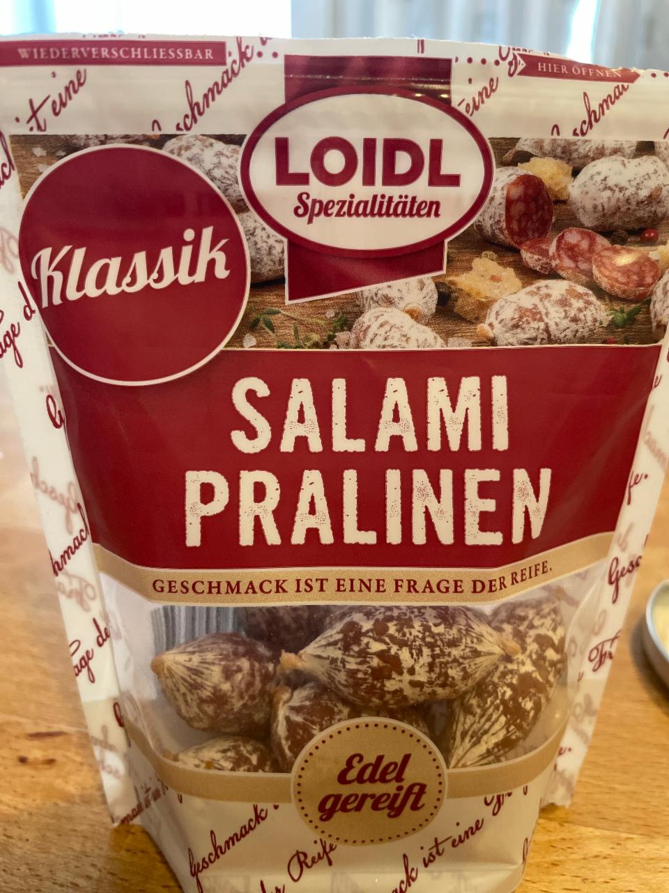 Fotografie - Klassik salami pralinen Loidl