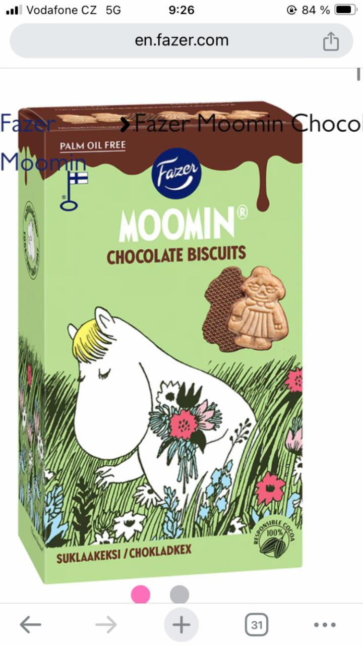 Fotografie - Moomin chocolate biscuits Fazer