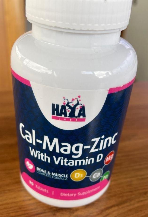 Fotografie - Cal-Mag-Zinc with vitamin D Haya Labs