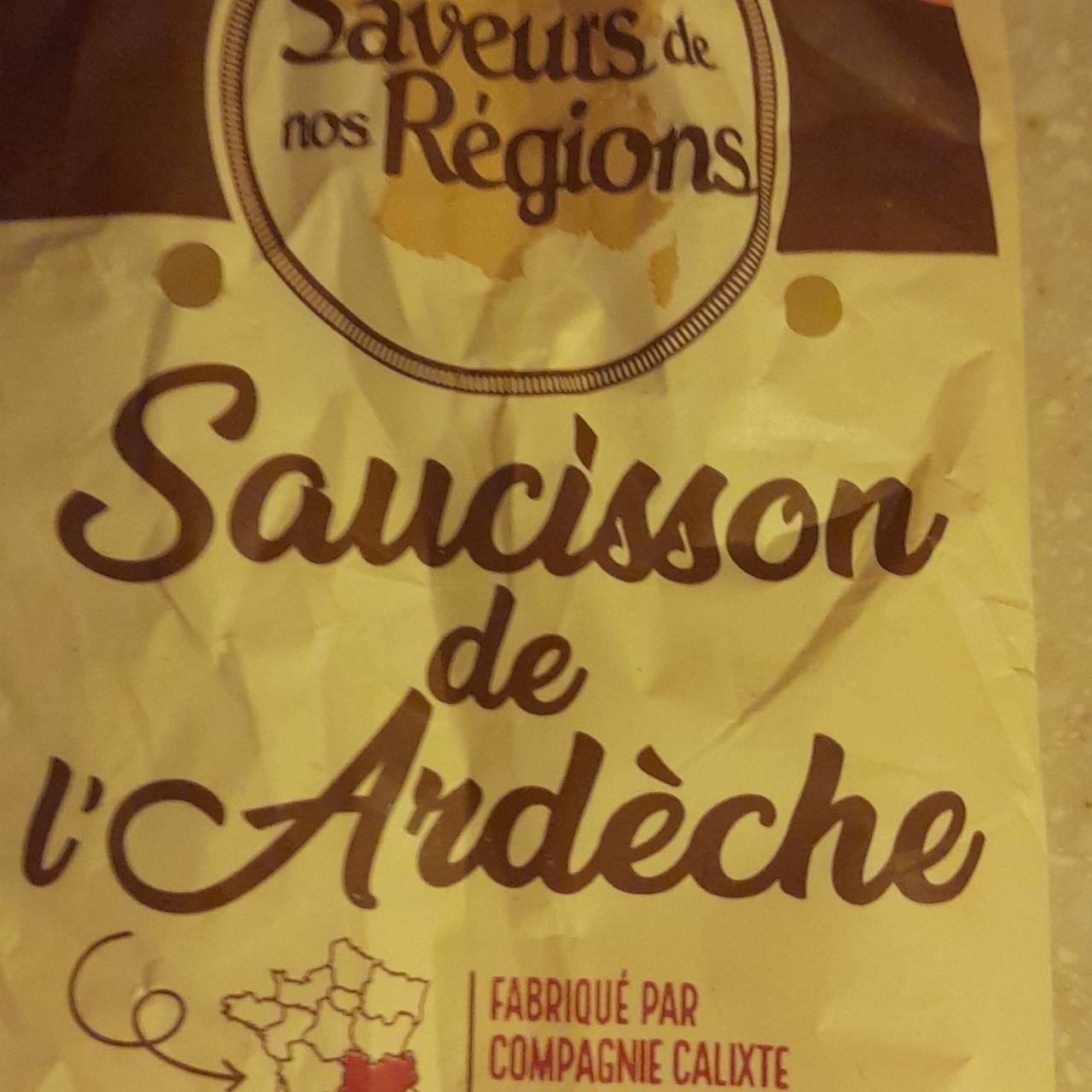 Fotografie - Saucisson de l'ardèche Saveurs de nos Regions