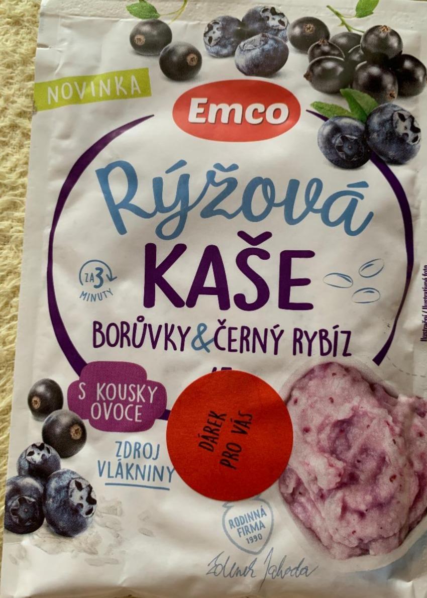 Fotografie - Rýžová kaše borůvky & černý rybíz Emco