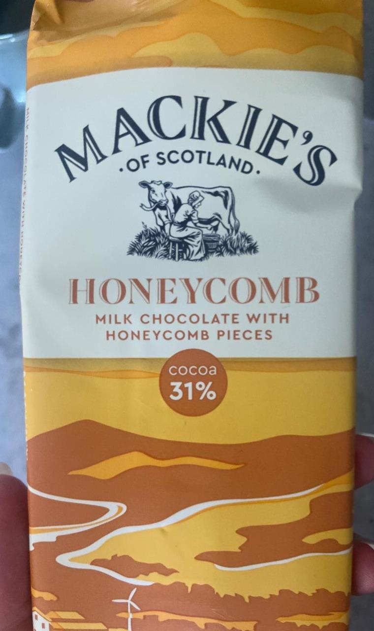 Fotografie - Honeycomb milk chocolate cocoa 31% Mackie's of Scotland