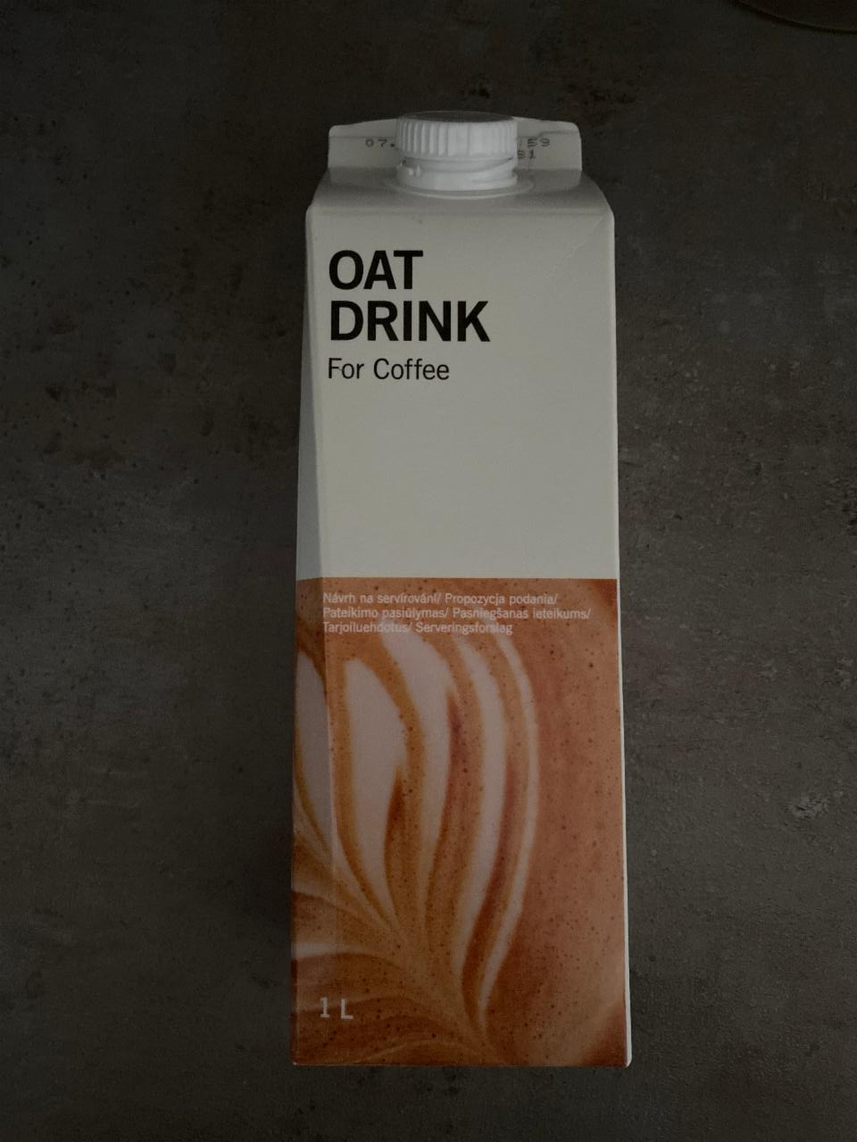 Fotografie - Oat drink for coffee Ikea