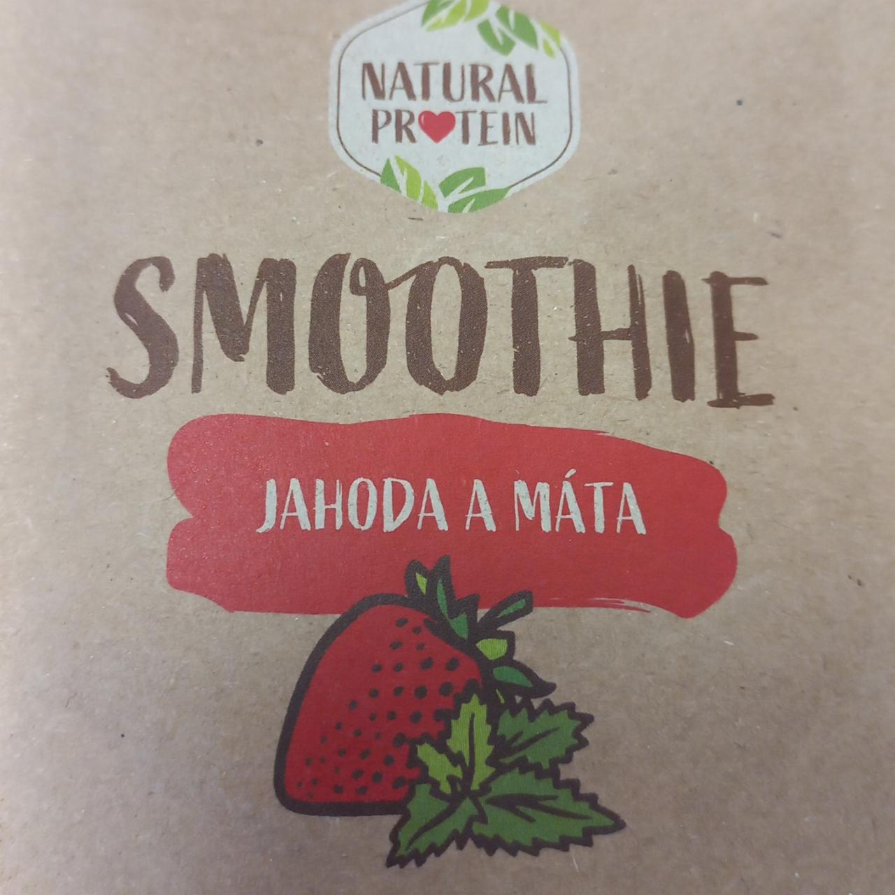 Fotografie - Smoothie Jahoda a Máta Natural Protein