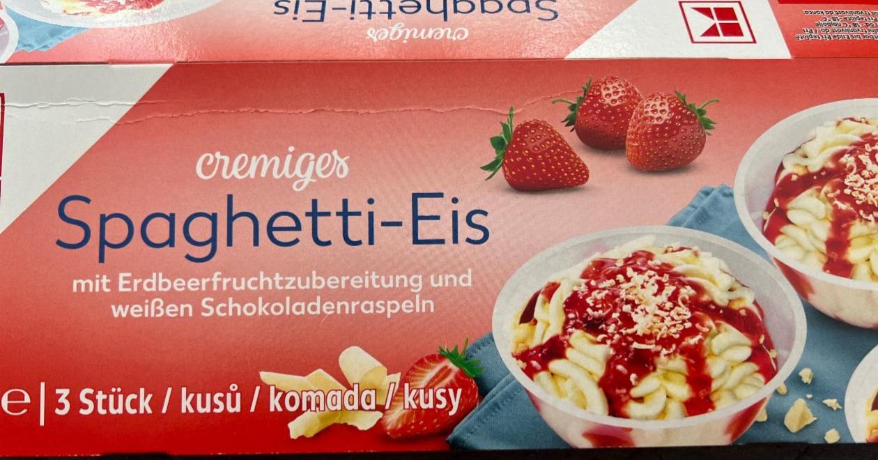 Fotografie - Cremiges spaghetti-eis K-Classic