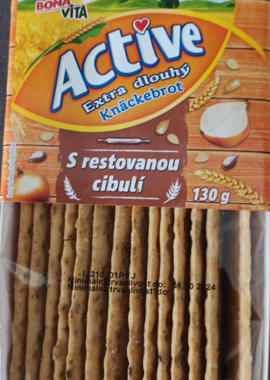 Fotografie - Active extra dlouhý knäckebrot s restovanou cibulí Bonavita