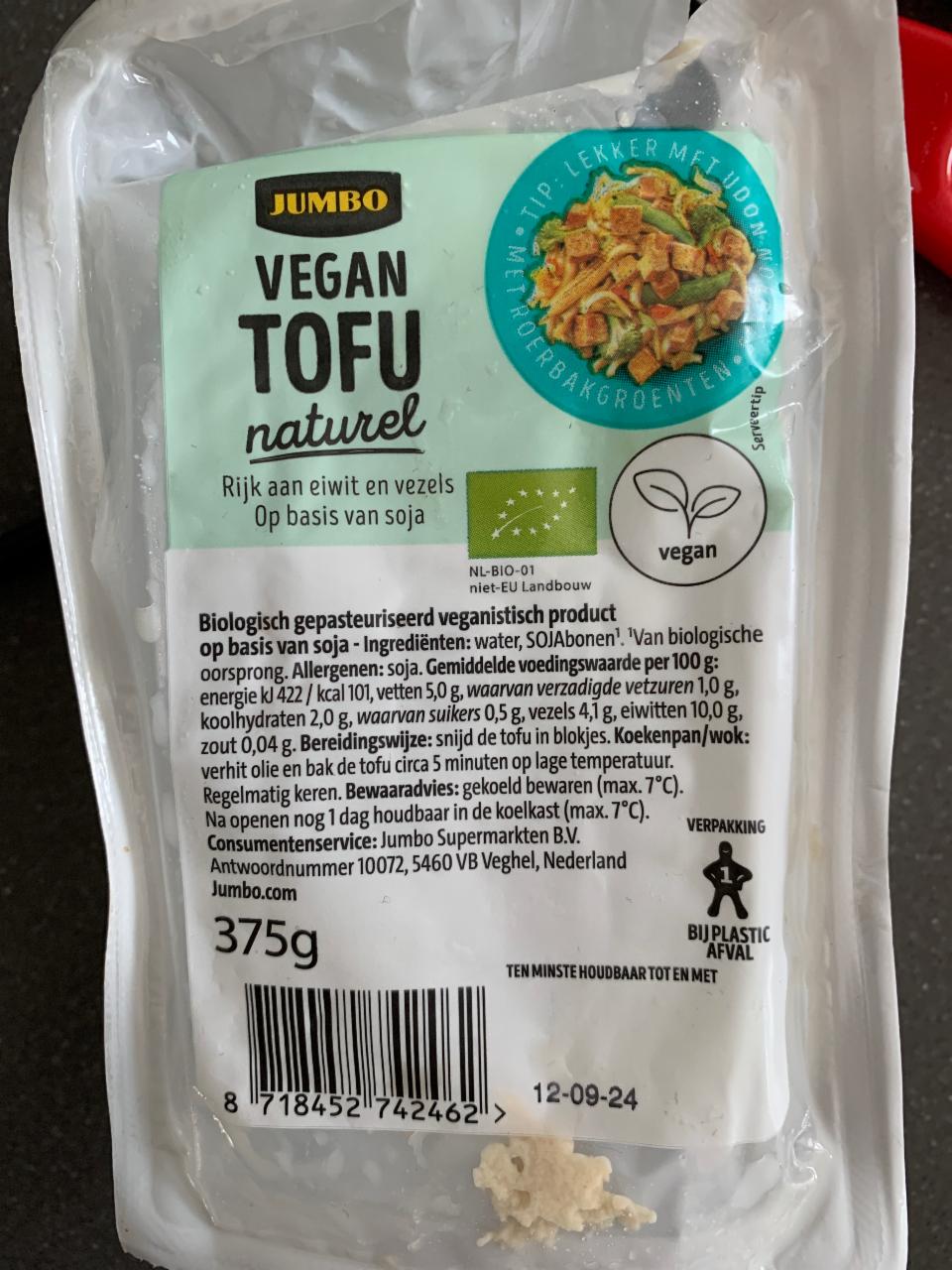 Fotografie - Vegan tofu naturel Jumbo