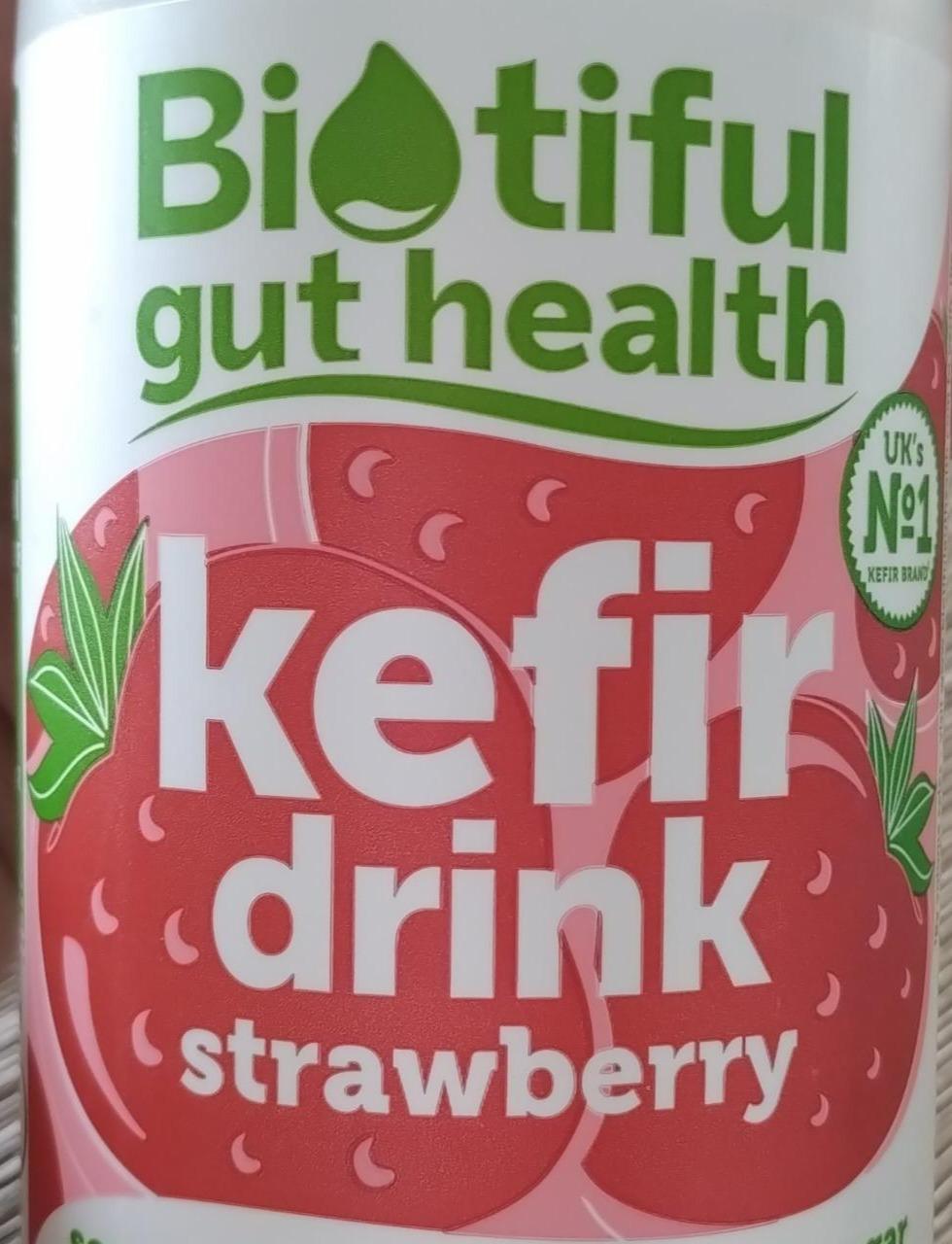 Fotografie - Kefir drink strawberry Biotiful gut health