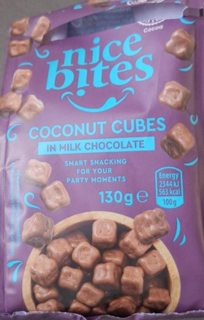 Fotografie - Coconut cubes in milk chocolate Nice Bites