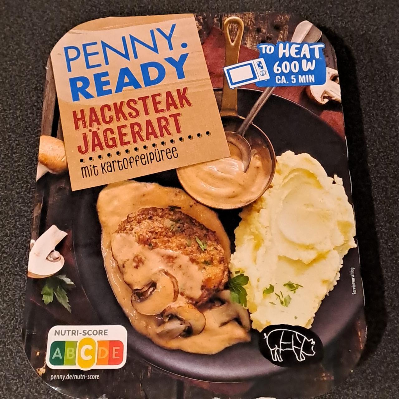 Fotografie - Hacksteak jägerart mit kartoffelpüree Penny ready