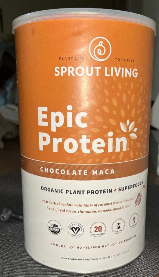 Fotografie - Epic protein chocolate maca Sprout Living