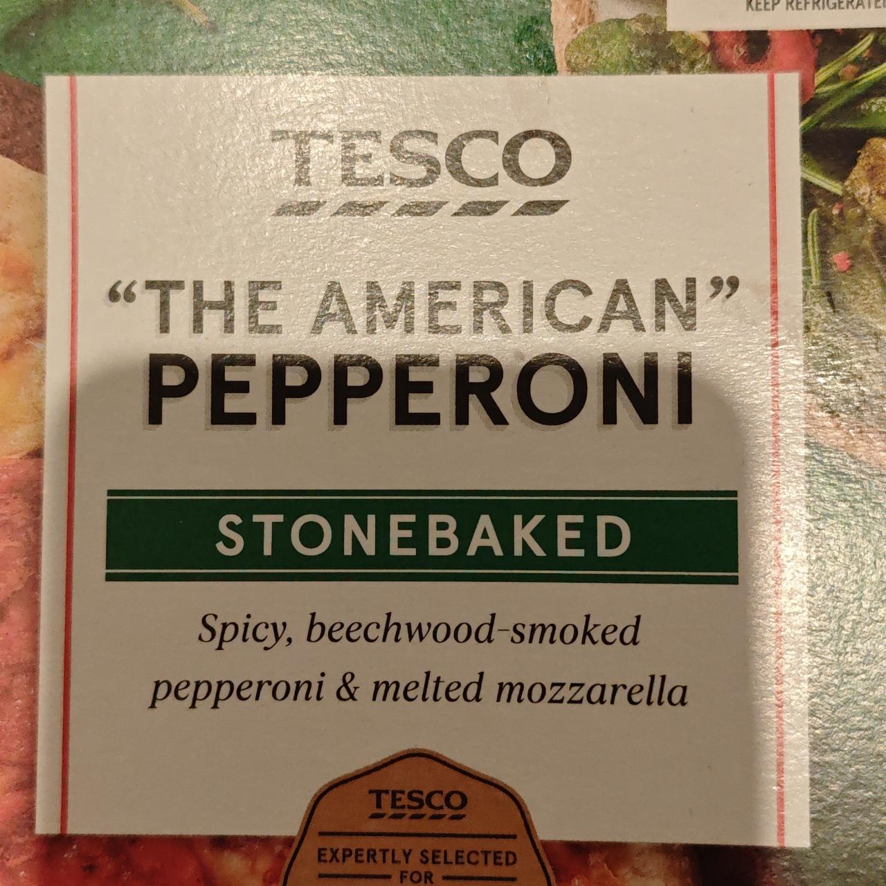 Fotografie - The american pepperoni stonebaked Tesco