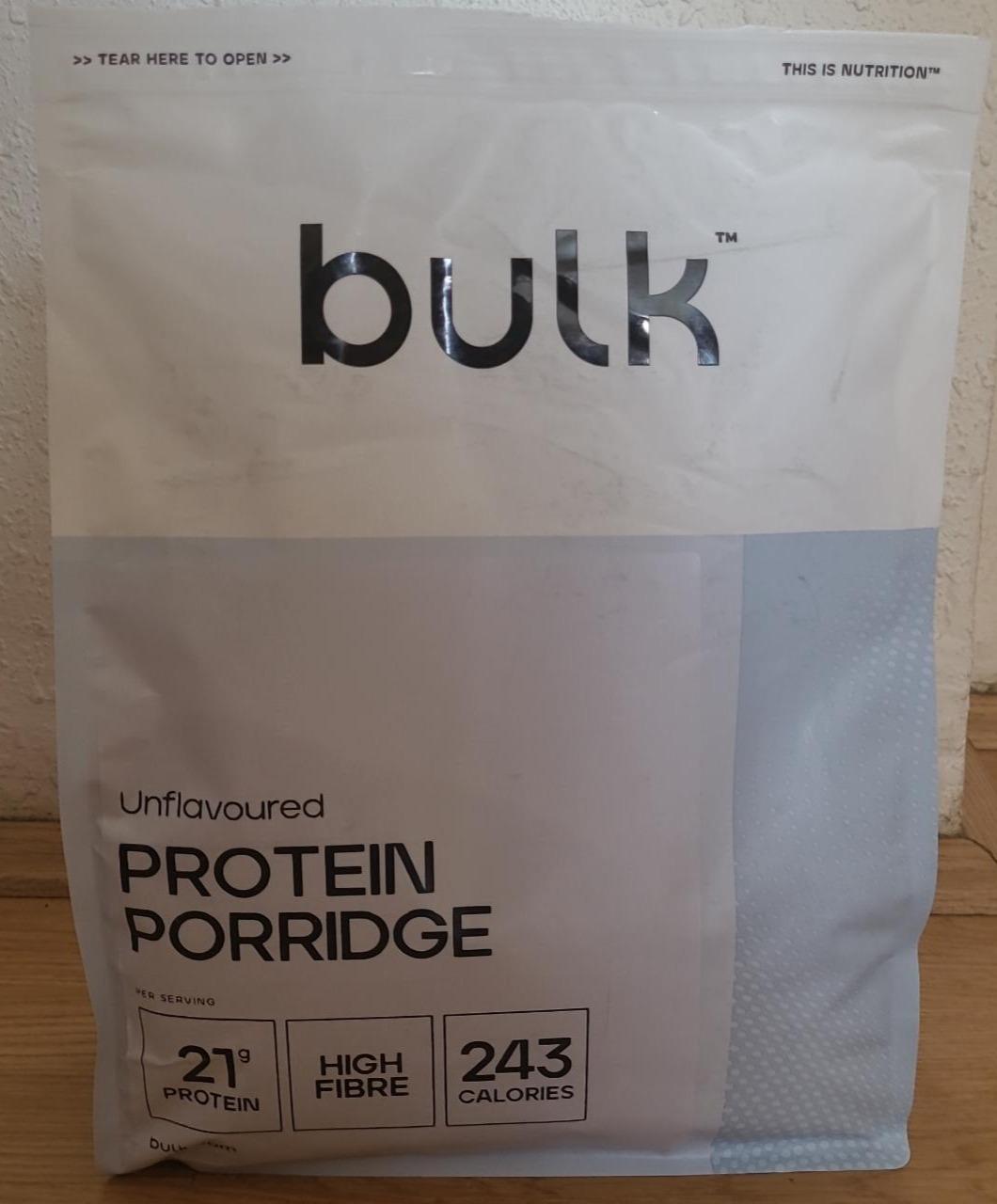 Fotografie - Protein porridge unflavoured Bulk