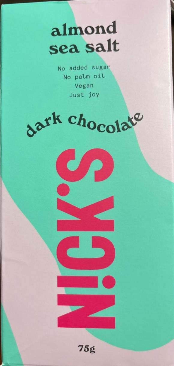 Fotografie - Dark chocolate almond sea salt N!ck's