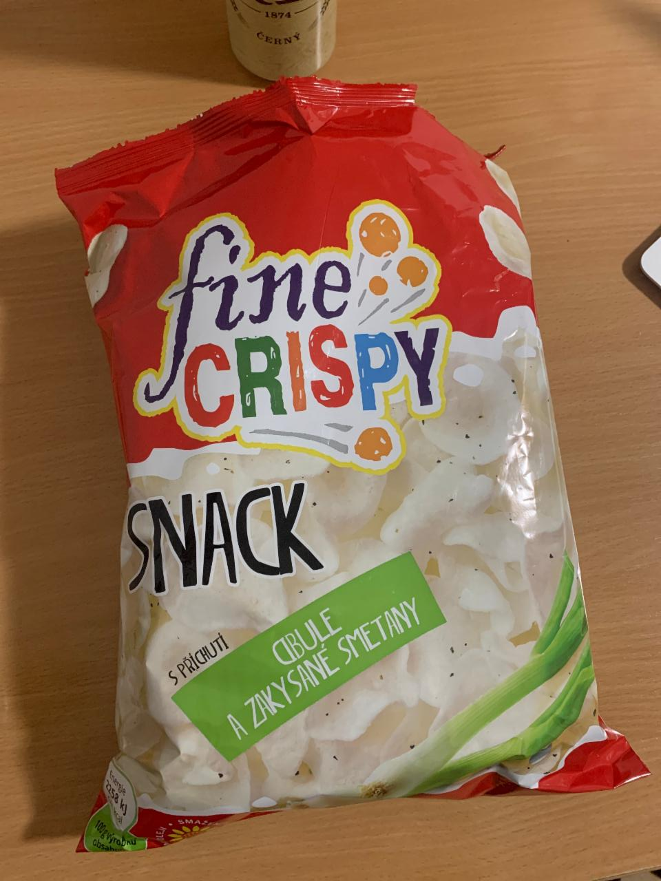 Fotografie - Snack s příchutí cibule a zakysané smetany Fine Crispy