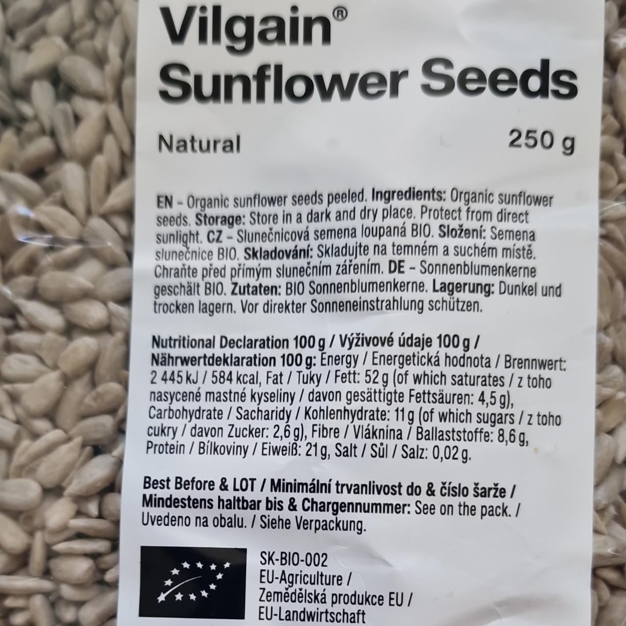 Fotografie - Sunflower Seeds Natural Vilgain