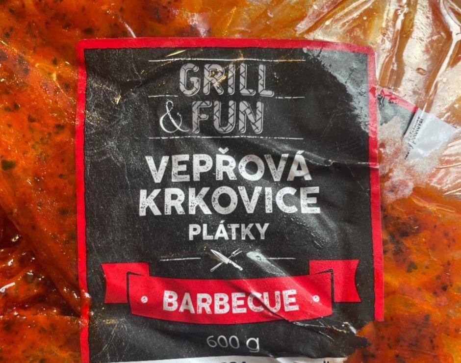 Fotografie - Vepřová krkovice plátky barbecue Grill & Fun