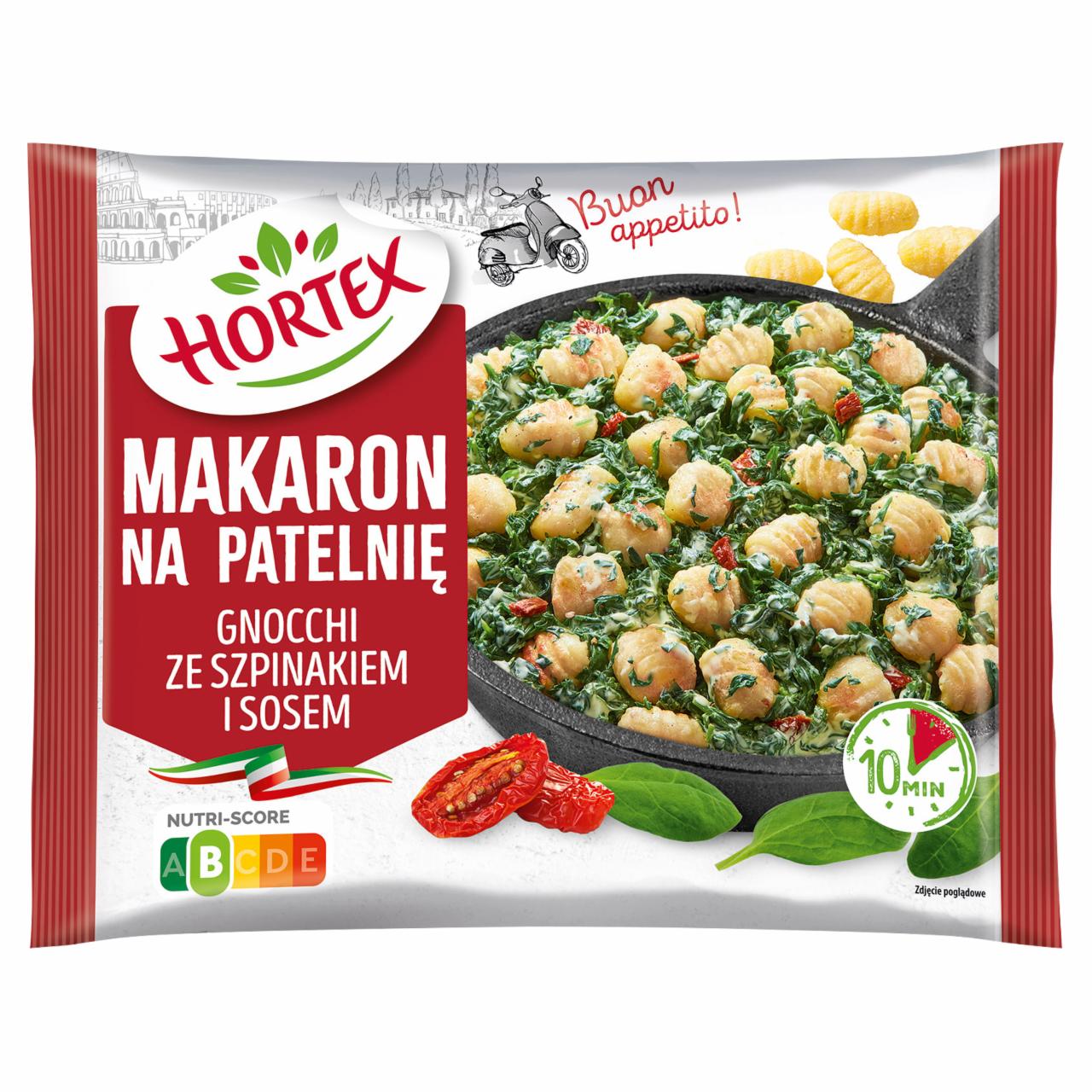 Fotografie - Makaron na patelnię gnocchi ze szpinakiem i sosem Hortex