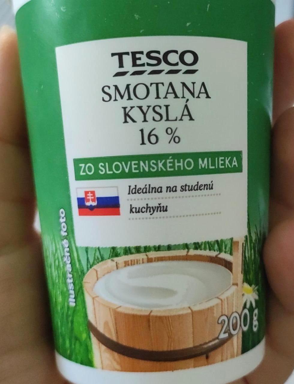 Fotografie - smetana 16% Tesco