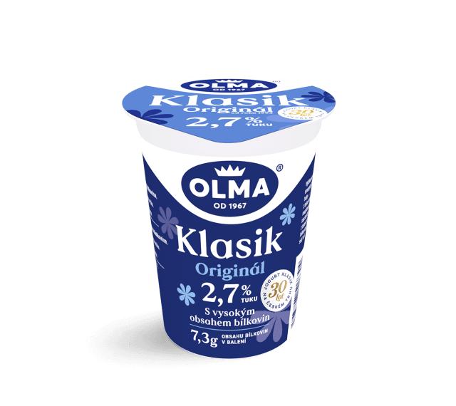 Fotografie - Bílý jogurt klasik originál 2,7% tuku Olma