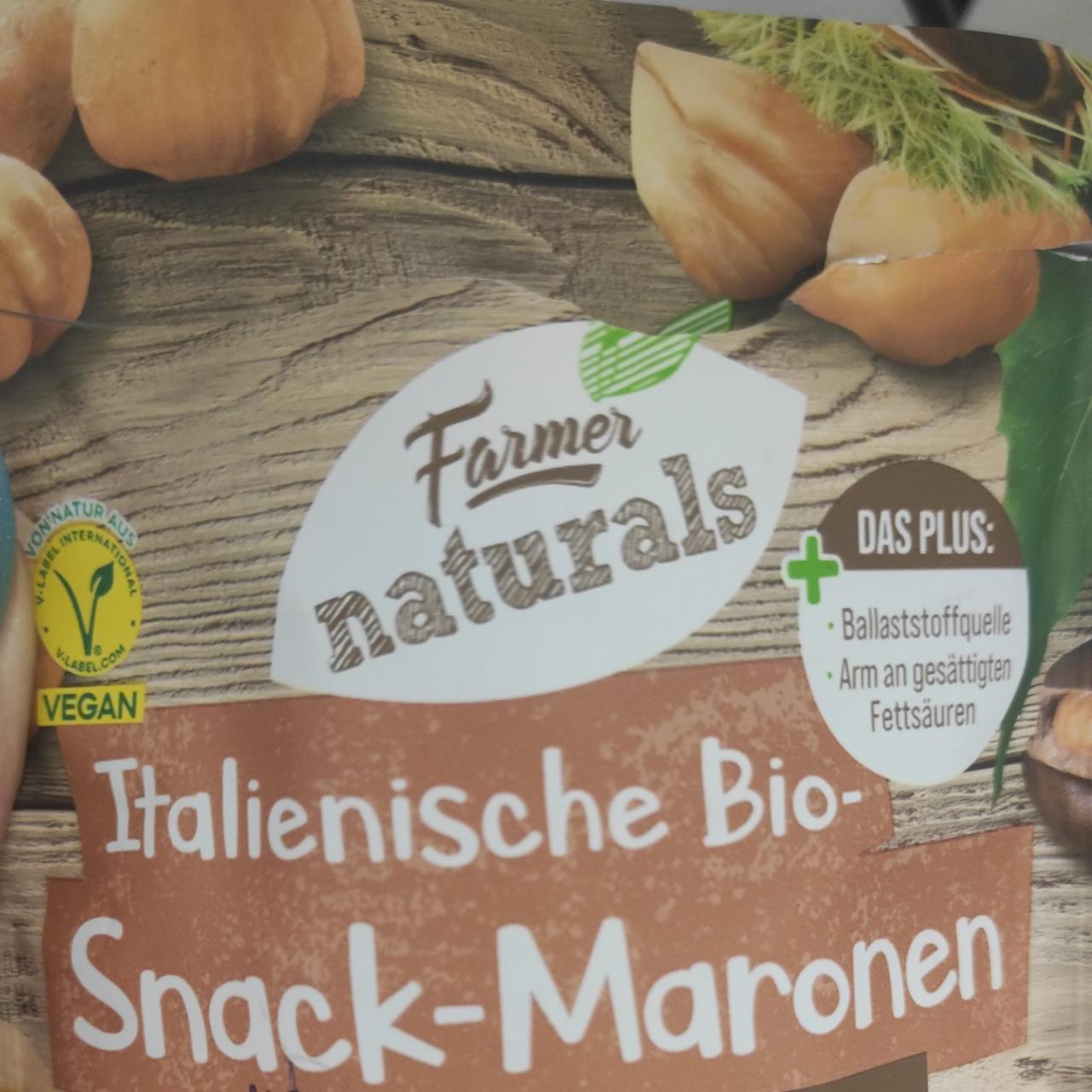 Fotografie - Italienische bio-snack-maronen Farmer naturals