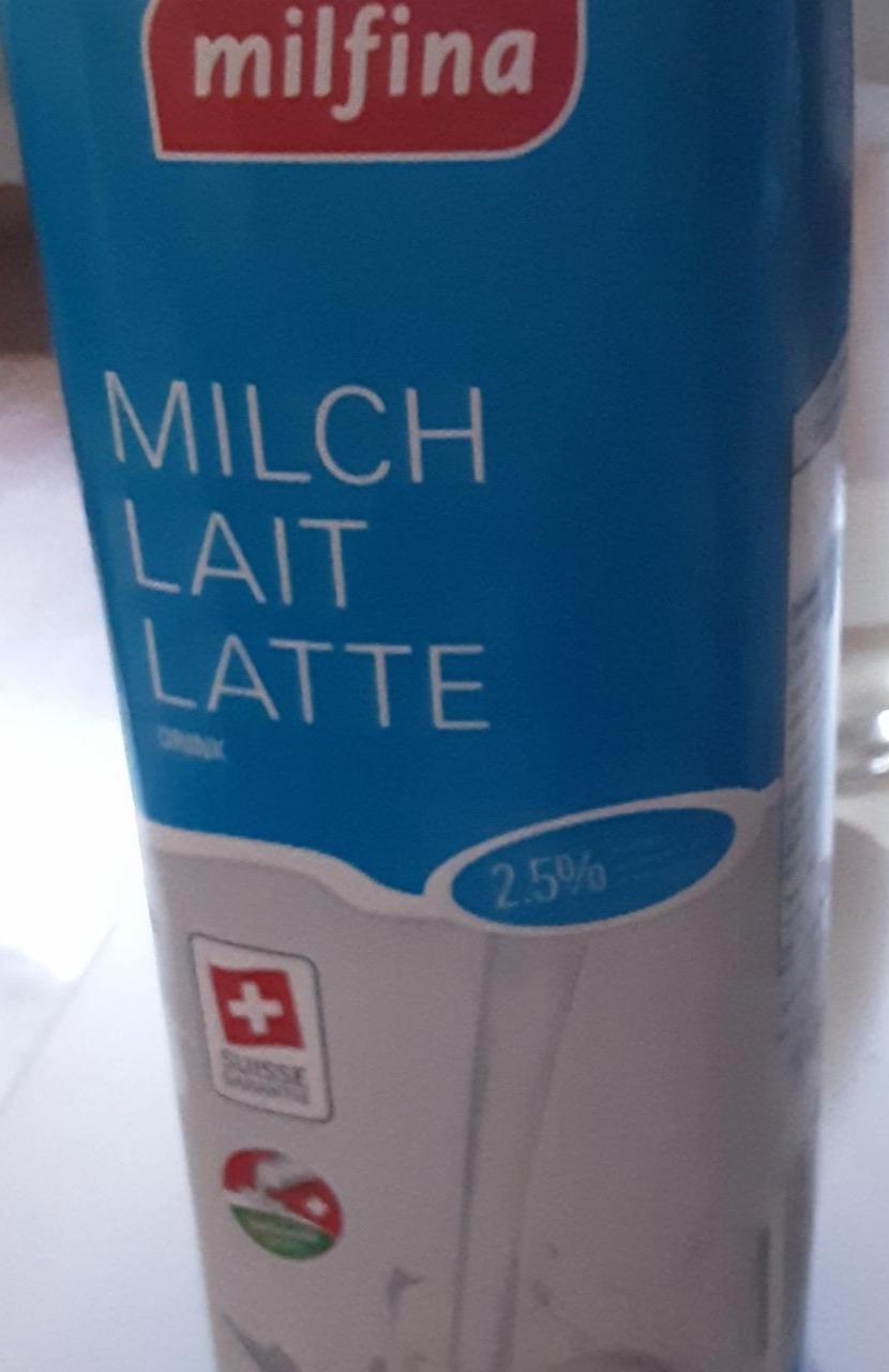 Fotografie - Milch Lait Latte 2,5% Milfina