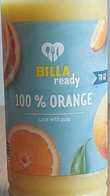 Fotografie - 100% orange juice with pulp Billa ready