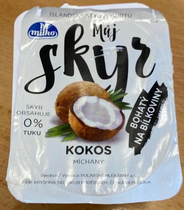 Fotografie - Můj skyr kokos 0% tuku Milko