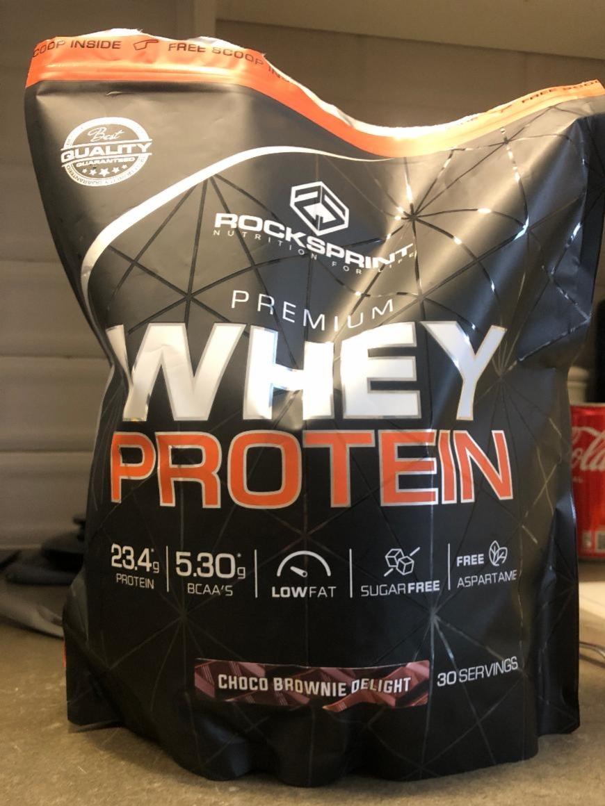 Fotografie - Premium whey protein choco brownie delight Rocksprint