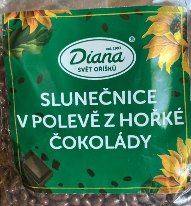 Fotografie - Slunečnice v polevě z hořké čokolády Diana Svět oříšků