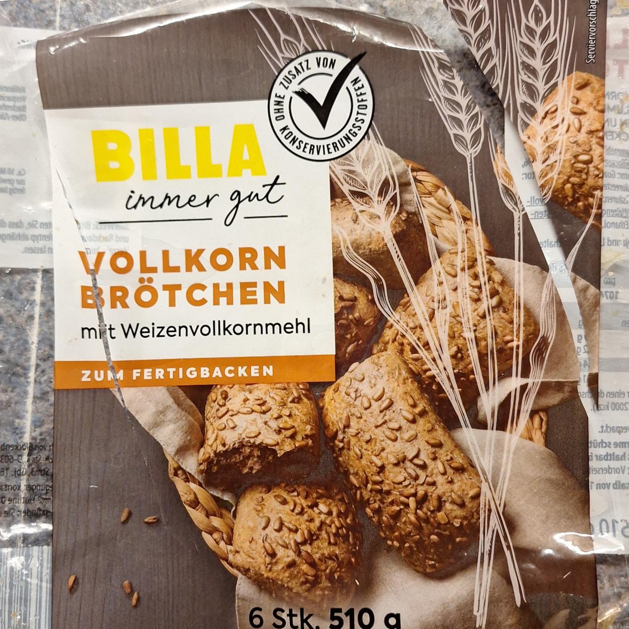 Fotografie - Vollkorn brötchen mit weizenvollkornmehl Billa immer gut