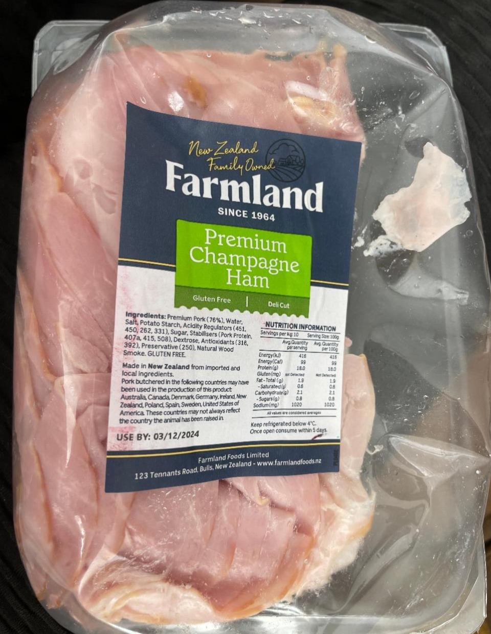 Fotografie - Premium champagne ham Farmland