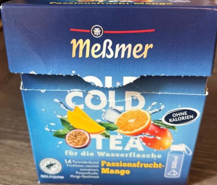 Fotografie - Cold tea passionsfrucht mango Meßmer
