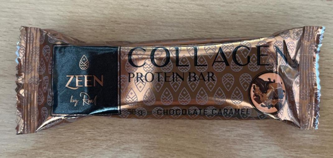 Fotografie - Collagen protein bar chocolate caramel Zeen