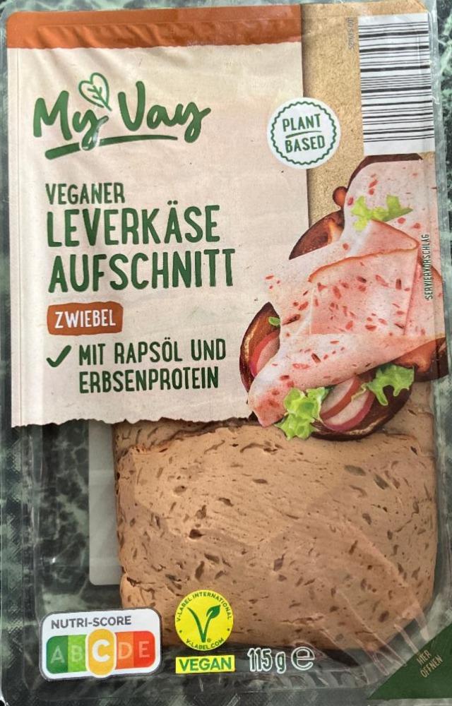 Fotografie - Veganer leverkase aufschnitt My Vay