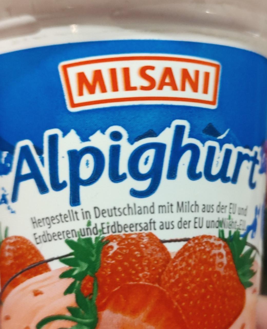 Fotografie - Alpighurt erdbeere Milsani