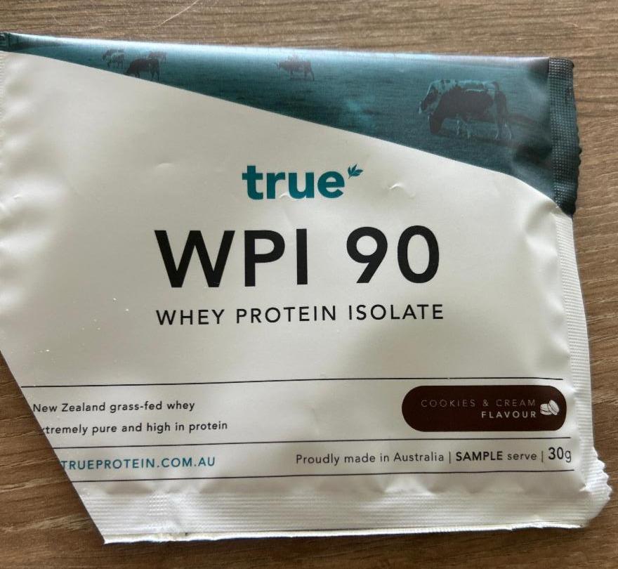 Fotografie - WPI 90 whey protein isolate cookies & cream flavour True