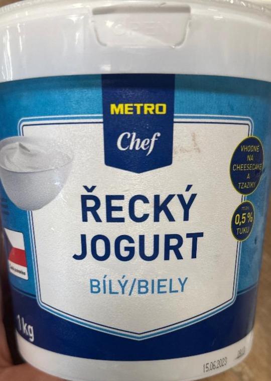 Fotografie - Řecký jogurt bílý 0.5% Metro Chef