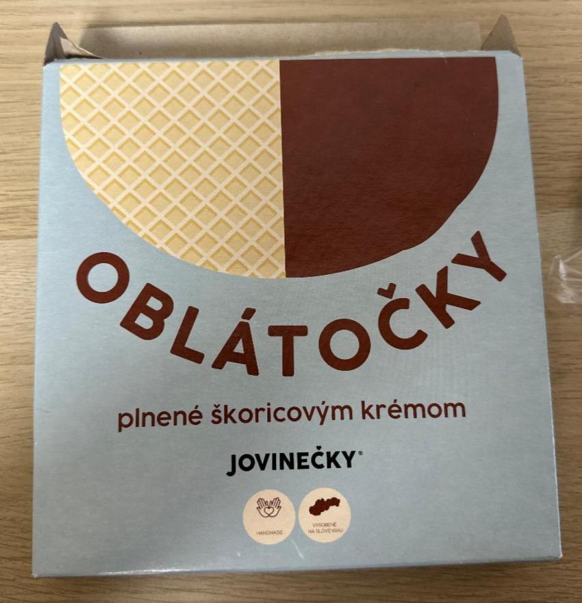 Fotografie - Plnené oblátočky so škoricovým krémom Jovinečky