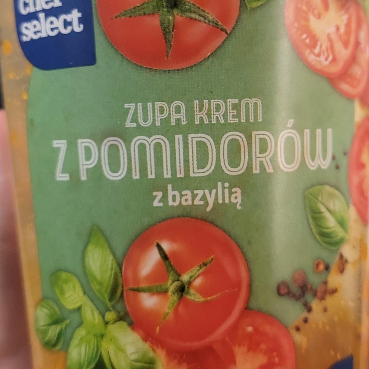 Fotografie - Zupa krem z pomidorów z bazylią Chef select