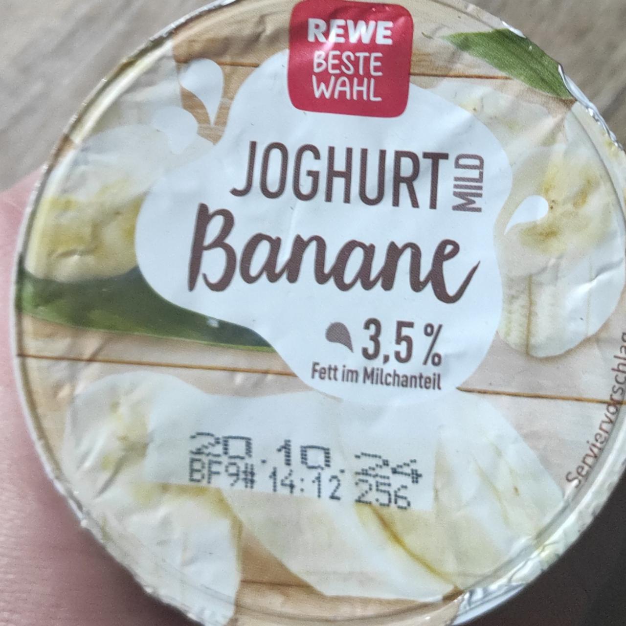 Fotografie - Joghurt mild Banane REWE Beste Wahl