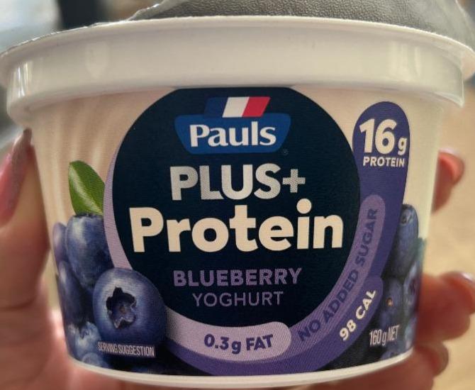 Fotografie - Plus+ protein blueberry yoghurt Pauls