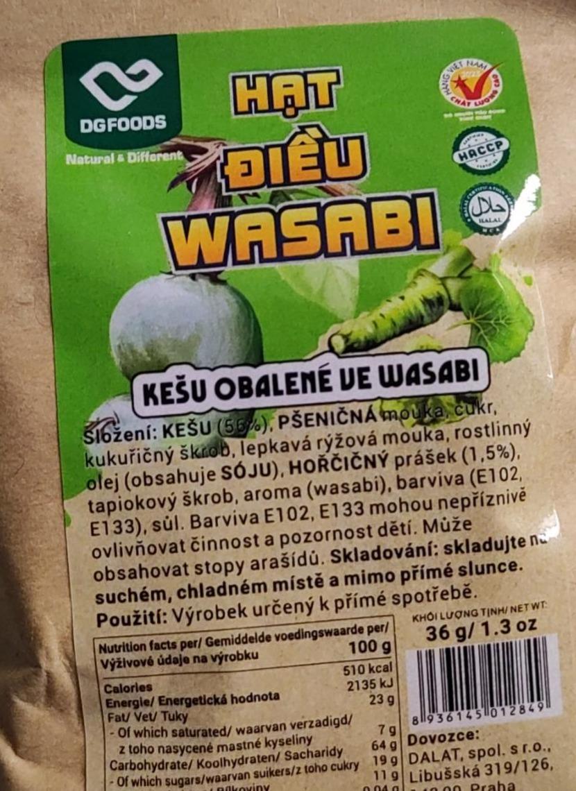 Fotografie - Kešu obalené ve wasabi DG Foods