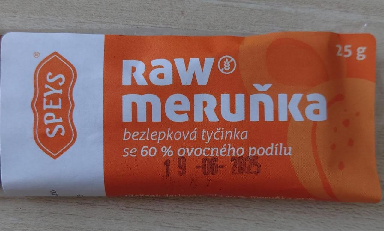 Fotografie - Raw meruňka bezlepková tyčinka Speys