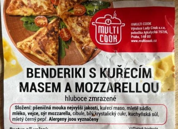 Fotografie - Benderiki s kuřecím masem a mozzarellou Multicook