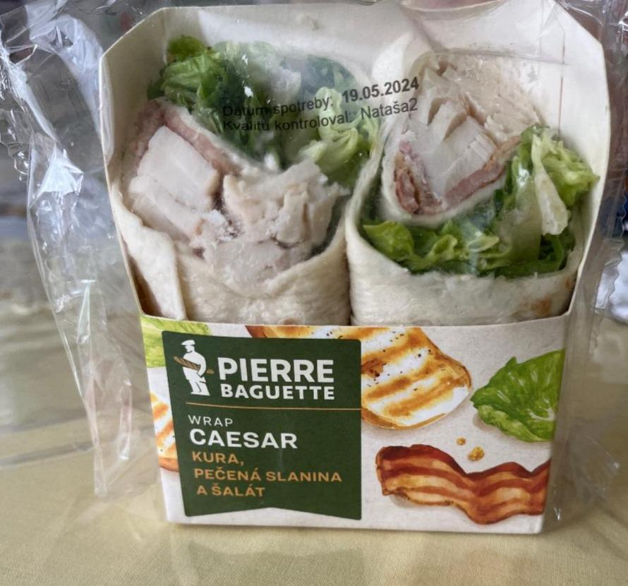 Fotografie - Wrap Caesar, kura, pečená slanina a šalát Pierre Baguette