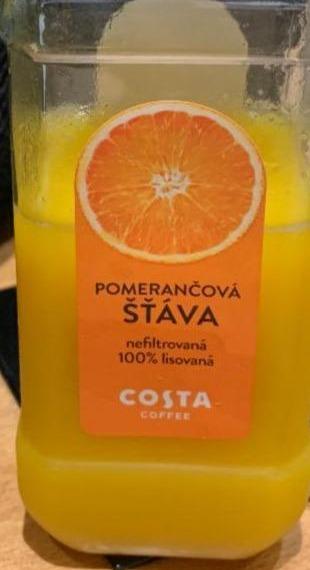 Fotografie - Pomerančová šťáva nefiltrovaná 100% lisovaná Costa Coffee